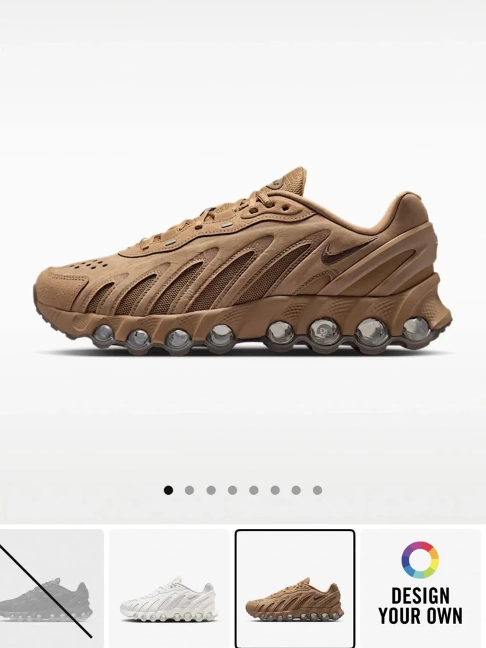 Nike Men's Dn8 Tan/Camel Air Max Sneakers